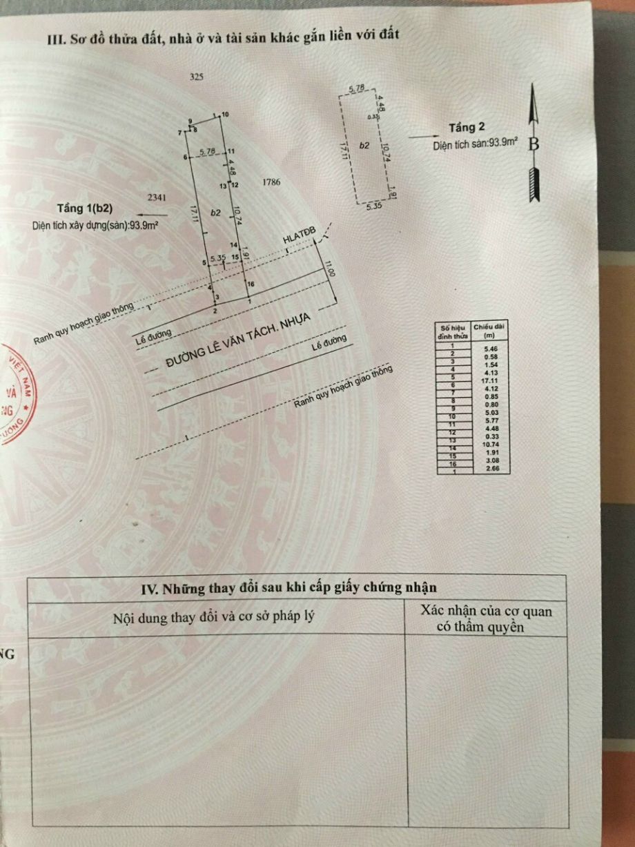 Bán nhà mặt tiền kinh doanh 156 m2 tại đường lê văn tách- an bình -dĩ an- bình dương