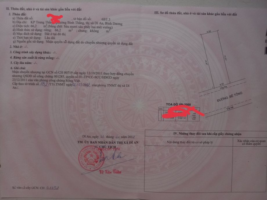 Bán đất Dĩ an, Bình Dương, gần ga Metro Bến Thành- Suối Tiên